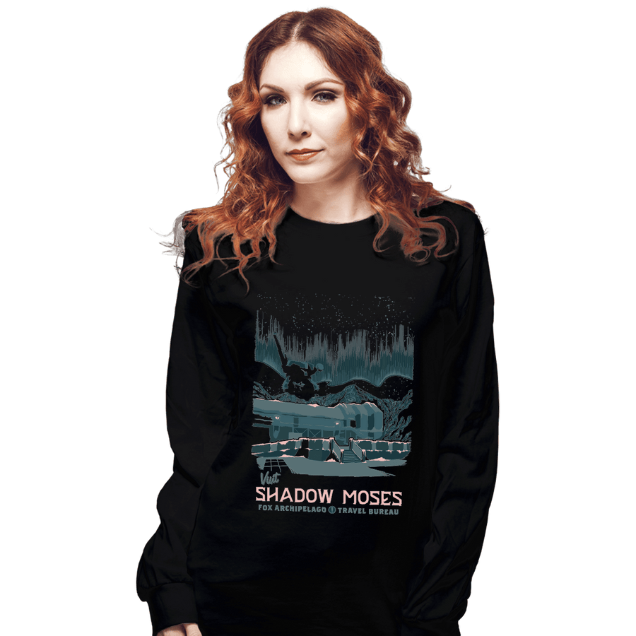 Shirts Long Sleeve Shirts, Unisex / Small / Black Visit Shadow Moses