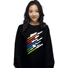 Load image into Gallery viewer, Daily_Deal_Shirts Long Sleeve Shirts, Unisex / Small / Black Speed Streaks
