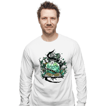 Load image into Gallery viewer, Shirts Long Sleeve Shirts, Unisex / Small / White Dice Sketch
