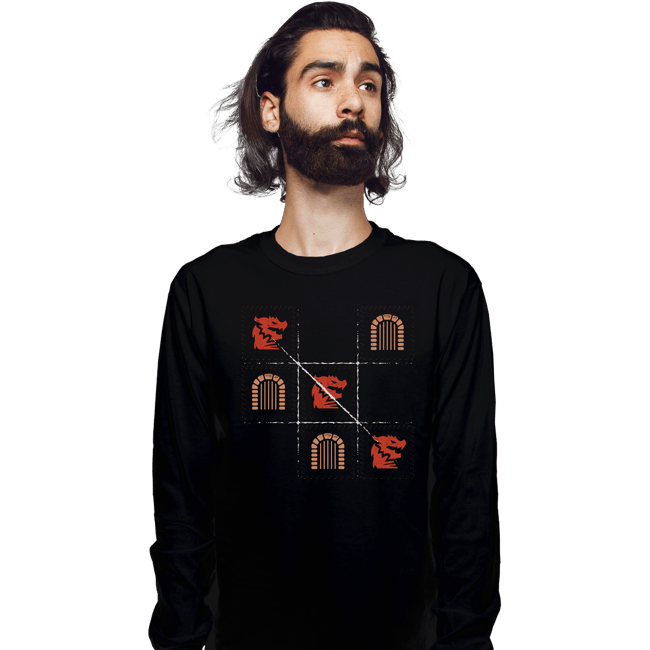 Secret_Shirts Long Sleeve Shirts, Unisex / Small / Black Three In A Row