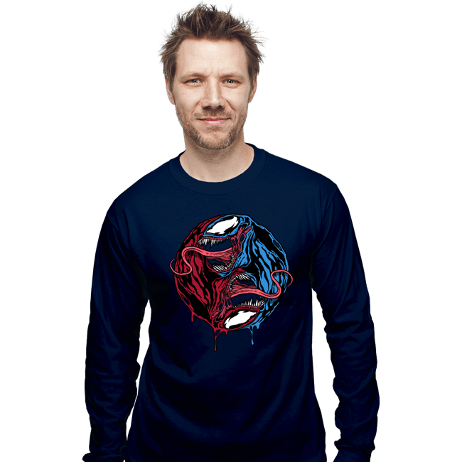 Daily_Deal_Shirts Long Sleeve Shirts, Unisex / Small / Navy Symbiopposites