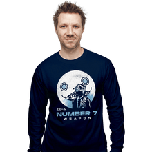 Load image into Gallery viewer, Shirts Long Sleeve Shirts, Unisex / Small / Navy Emil Weapon Number 7
