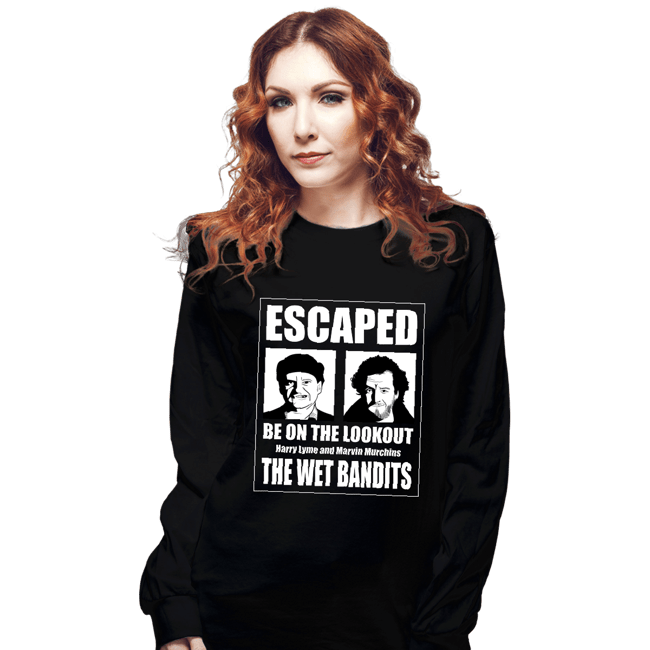 Secret_Shirts Long Sleeve Shirts, Unisex / Small / Black The Wet Bandits Have Escaped