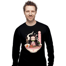 Load image into Gallery viewer, Shirts Long Sleeve Shirts, Unisex / Small / Black Nezuko Ramen
