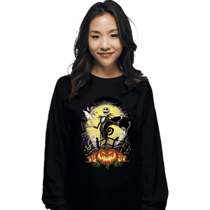 Secret_Shirts Long Sleeve Shirts, Unisex / Small / Black King Of Pumpkins