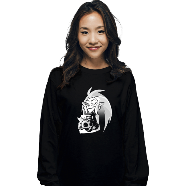Daily_Deal_Shirts Long Sleeve Shirts, Unisex / Small / Black The Owl Mother