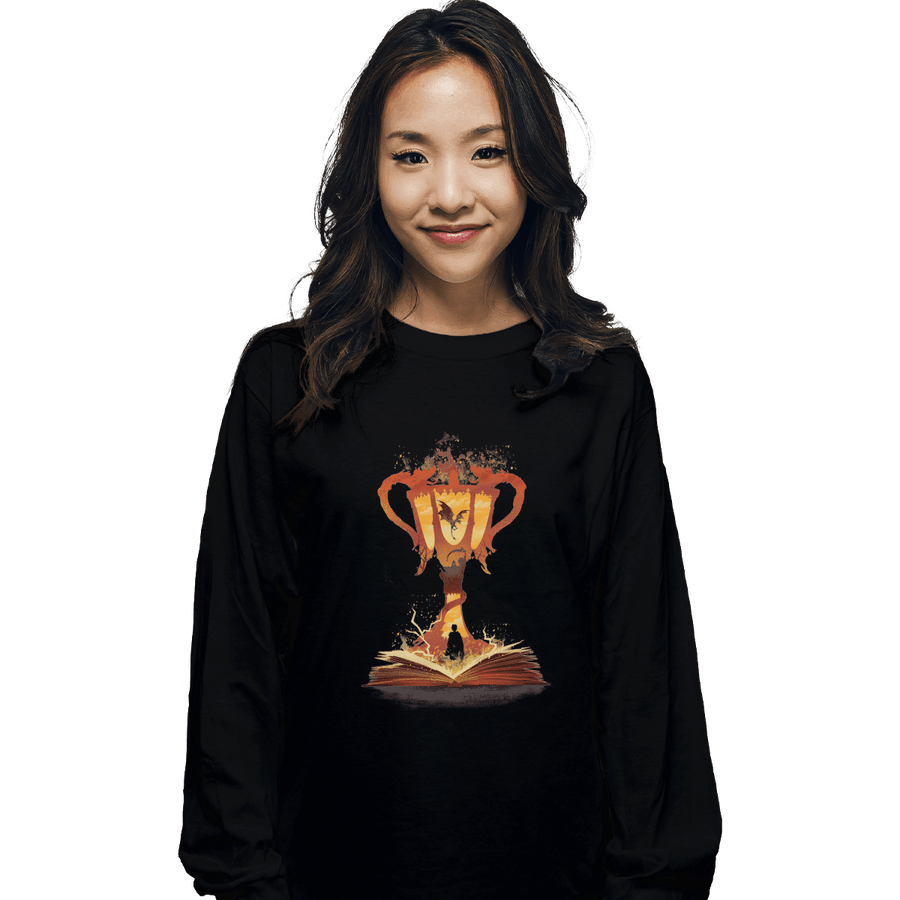 Shirts Long Sleeve Shirts, Unisex / Small / Black The 4th Book Of Magic