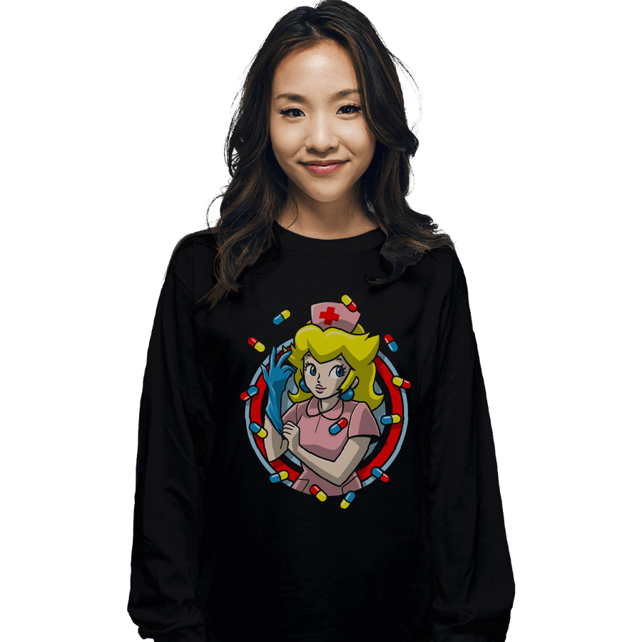 Shirts Long Sleeve Shirts, Unisex / Small / Black Nurse Toadstool