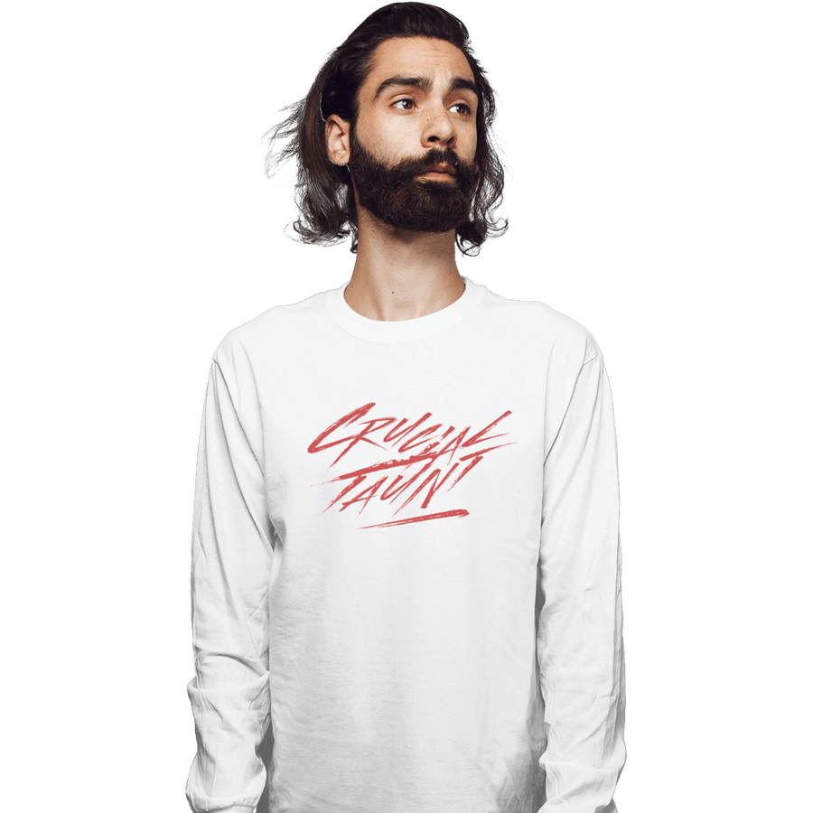 Shirts Long Sleeve Shirts, Unisex / Small / White Crucial Taunt