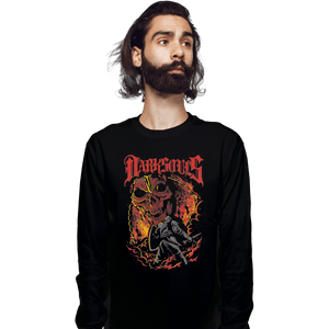 Shirts Long Sleeve Shirts, Unisex / Small / Black Metal Dark Souls