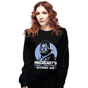 Shirts Long Sleeve Shirts, Unisex / Small / Black Macready's Pest Control