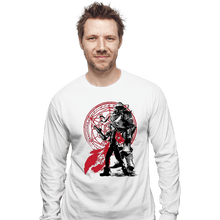 Load image into Gallery viewer, Shirts Long Sleeve Shirts, Unisex / Small / White The Fullmetal Alchemist
