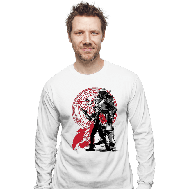 Shirts Long Sleeve Shirts, Unisex / Small / White The Fullmetal Alchemist