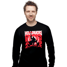 Load image into Gallery viewer, Last_Chance_Shirts Long Sleeve Shirts, Unisex / Small / Black Helldivers
