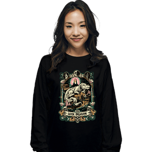 Daily_Deal_Shirts Long Sleeve Shirts, Unisex / Small / Black The Luck Dragon Crest