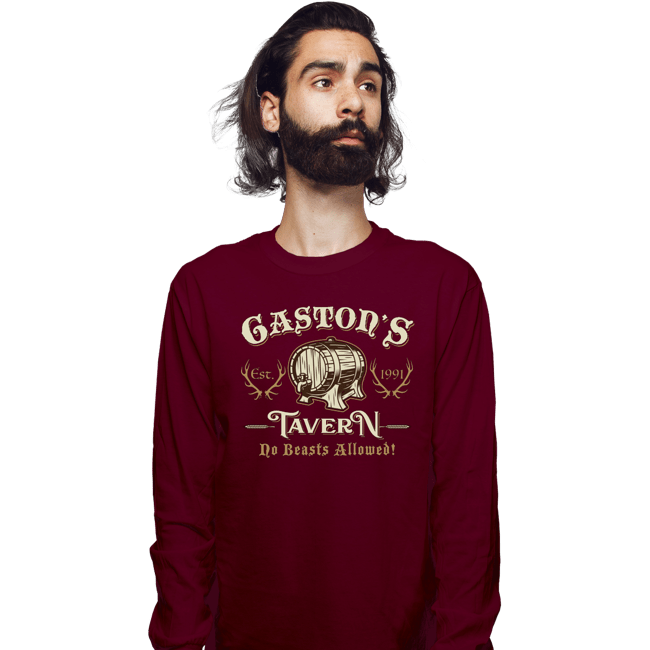 Secret_Shirts Long Sleeve Shirts, Unisex / Small / Maroon Gaston's Tavern