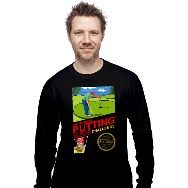 Shirts Long Sleeve Shirts, Unisex / Small / Black Lee Carvallo's Putting Challenge