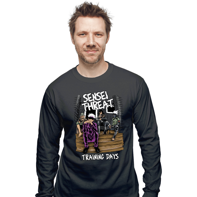 Secret_Shirts Long Sleeve Shirts, Unisex / Small / Charcoal Sensei Threat