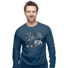 Load image into Gallery viewer, Shirts Long Sleeve Shirts, Unisex / Small / Indigo Blue Fun With Old Friends
