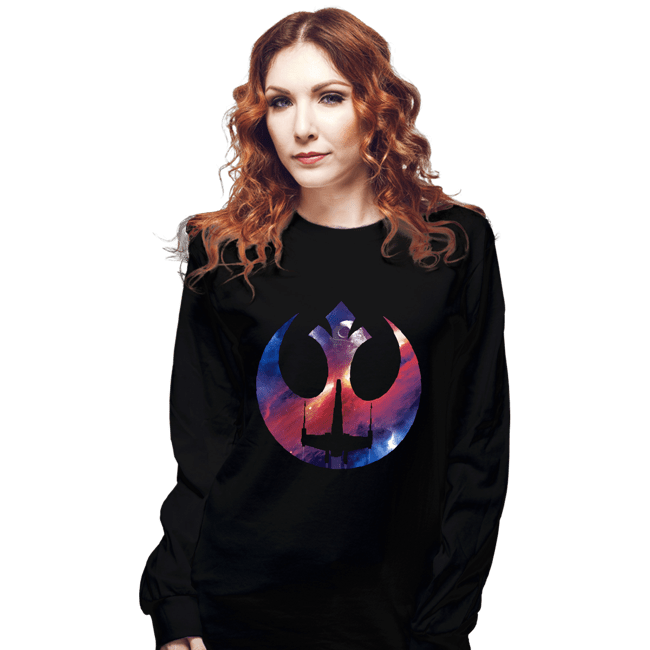 Shirts Long Sleeve Shirts, Unisex / Small / Black Rebel Galaxy