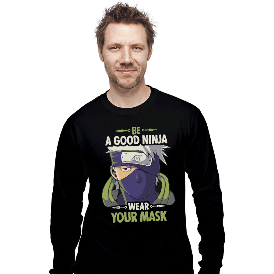 Shirts Long Sleeve Shirts, Unisex / Small / Black Good Ninja