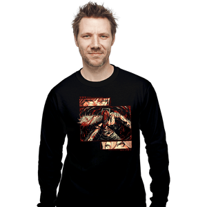 Daily_Deal_Shirts Long Sleeve Shirts, Unisex / Small / Black Chainsaw Man