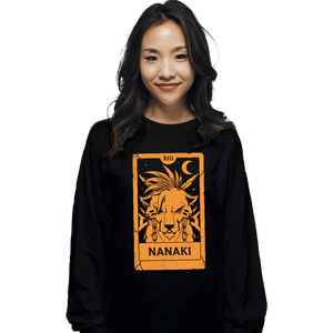 Daily_Deal_Shirts Long Sleeve Shirts, Unisex / Small / Black Nanaki Tarot Card