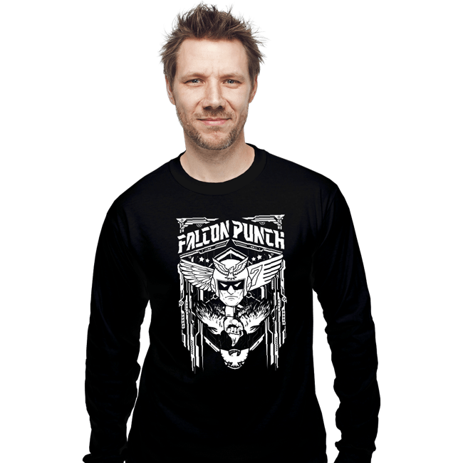 Shirts Long Sleeve Shirts, Unisex / Small / Black Falcon Crest