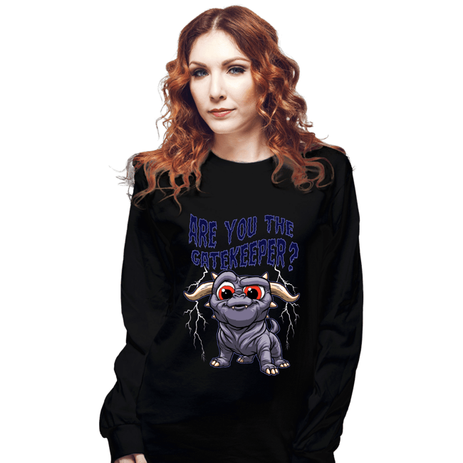 Daily_Deal_Shirts Long Sleeve Shirts, Unisex / Small / Black Are You The Gatekeeper