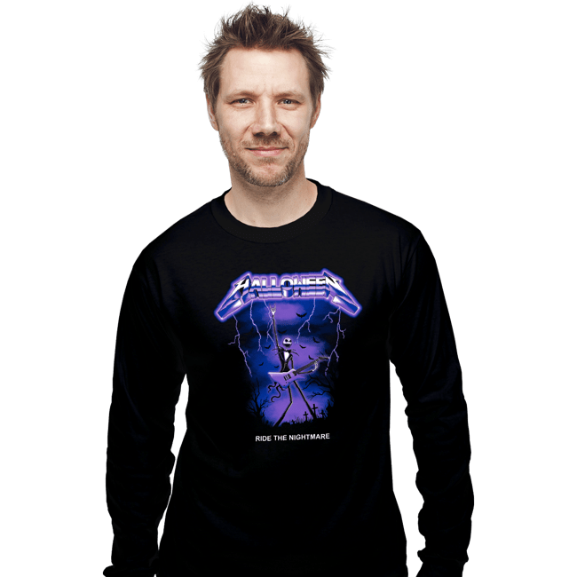 Daily_Deal_Shirts Long Sleeve Shirts, Unisex / Small / Black Ride The Nightmare