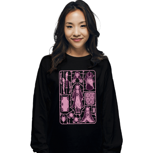 Daily_Deal_Shirts Long Sleeve Shirts, Unisex / Small / Black Nezuko Model Sprue