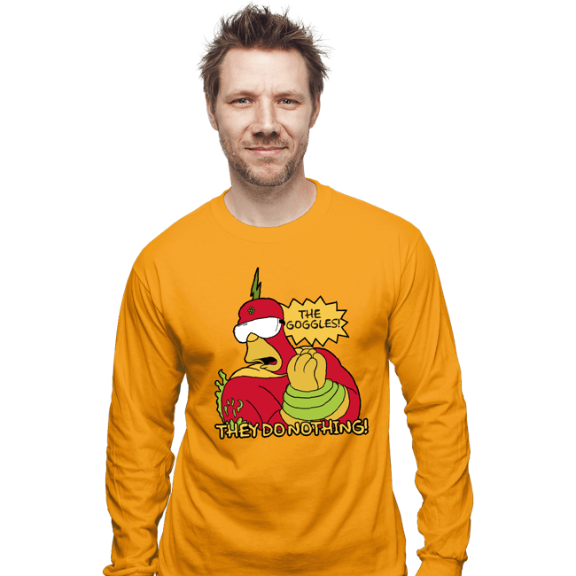 Secret_Shirts Long Sleeve Shirts, Unisex / Small / Gold The Goggles!