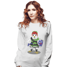 Load image into Gallery viewer, Shirts Long Sleeve Shirts, Unisex / Small / White Hyrule Chicken

