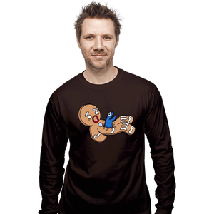 Shirts Long Sleeve Shirts, Unisex / Small / Dark Chocolate Alion Nom Nom