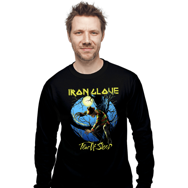 Daily_Deal_Shirts Long Sleeve Shirts, Unisex / Small / Black Iron Glove