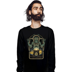 Daily_Deal_Shirts Long Sleeve Shirts, Unisex / Small / Black Summoning Cthulhu!