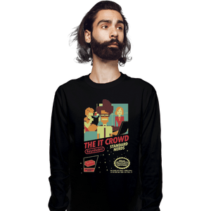 Shirts Long Sleeve Shirts, Unisex / Small / Black Standard Nerds NES