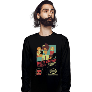 Shirts Long Sleeve Shirts, Unisex / Small / Black Standard Nerds NES