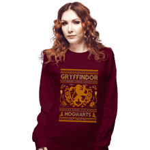 Load image into Gallery viewer, Shirts Long Sleeve Shirts, Unisex / Small / Maroon GRYFFINDOR Sweater
