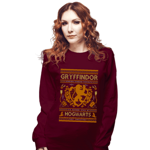 Shirts Long Sleeve Shirts, Unisex / Small / Maroon GRYFFINDOR Sweater