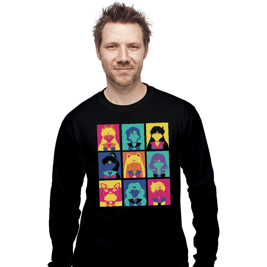 Shirts Long Sleeve Shirts, Unisex / Small / Black Sailor Pop