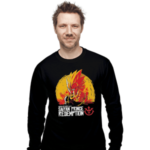 Shirts Long Sleeve Shirts, Unisex / Small / Black Saiyan Prince Redemption