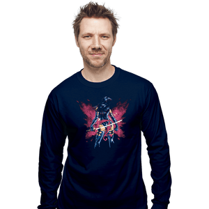 Shirts Long Sleeve Shirts, Unisex / Small / Navy Mental Butterfly