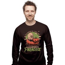 Load image into Gallery viewer, Secret_Shirts Long Sleeve Shirts, Unisex / Small / Dark Chocolate Paranormal Paradise
