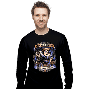 Daily_Deal_Shirts Long Sleeve Shirts, Unisex / Small / Black Villains Unite Evil Queen