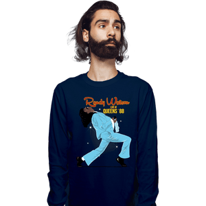 Daily_Deal_Shirts Long Sleeve Shirts, Unisex / Small / Navy Live At Queens '88