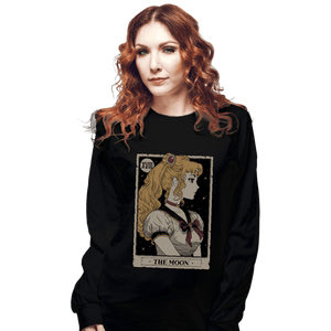 Secret_Shirts Long Sleeve Shirts, Unisex / Small / Black Moon Tarot