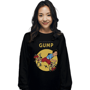 Daily_Deal_Shirts Long Sleeve Shirts, Unisex / Small / Black The Adventures Of Gump
