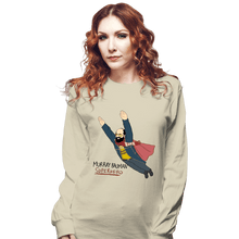 Load image into Gallery viewer, Secret_Shirts Long Sleeve Shirts, Unisex / Small / Natural Murray Is My Hero

