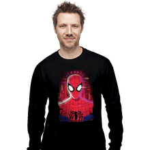 Load image into Gallery viewer, Daily_Deal_Shirts Long Sleeve Shirts, Unisex / Small / Black Glitch Peter Spider
